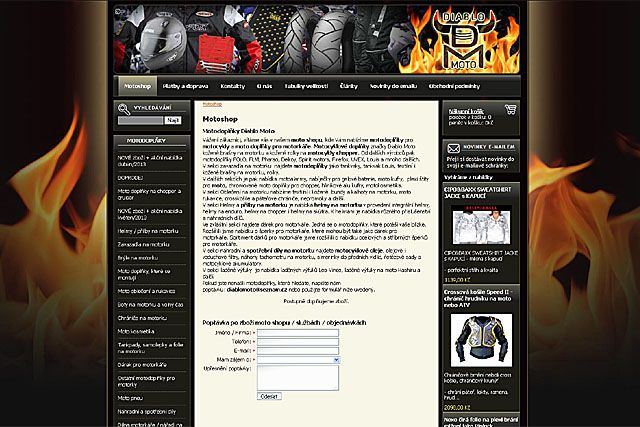 www.diablomoto.cz - motoshop, motodoplňky 