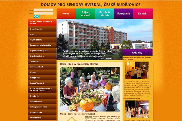 www.domovproseniory-hvizdal.cz - domov pro seniory České Budějovice 