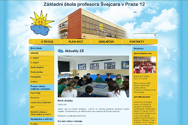 www.mrackova.cz - stránky ZŠ profesora Švejcara 