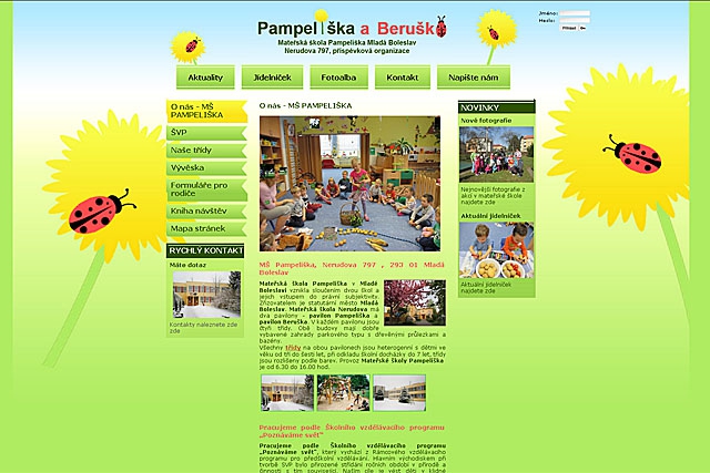 www.ms-pampeliska.cz - mateřská škola Pampeliška a Beruška 