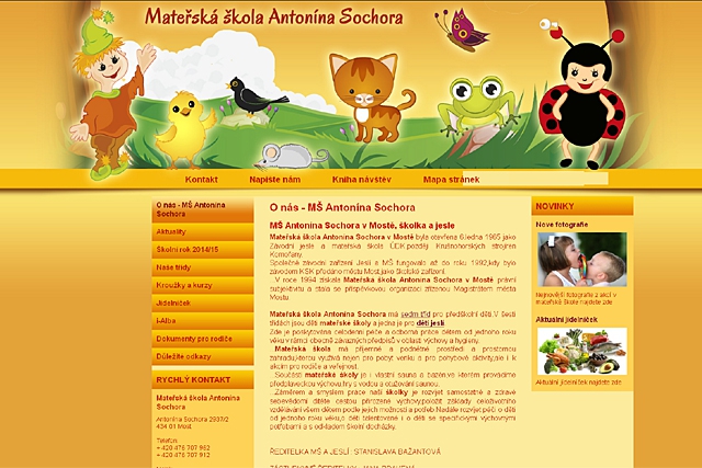www.mssochora.cz  - mateřská škola a jesle Antonína Sochora 