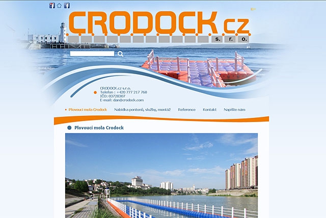 www.crodock.cz - plovoucí mola Crodock  